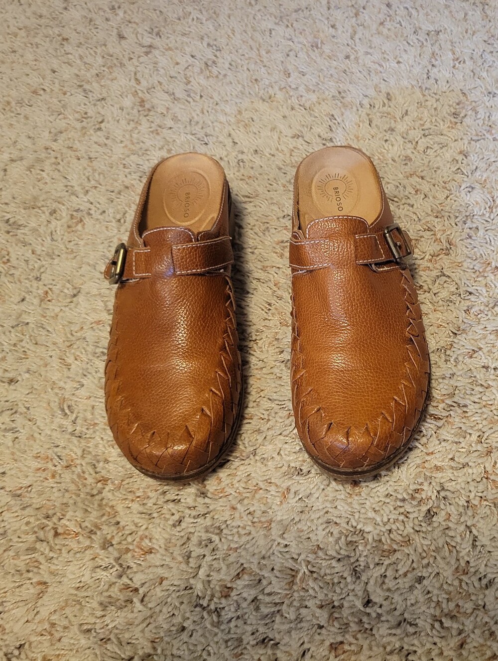 Brioso Genuine Leather Slip-On Clog